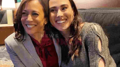 Meena Harris and Kamala Harris