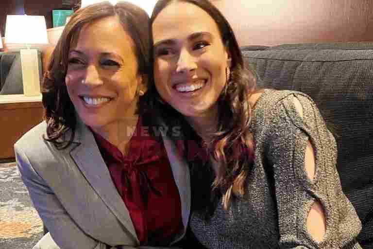 Meena Harris and Kamala Harris