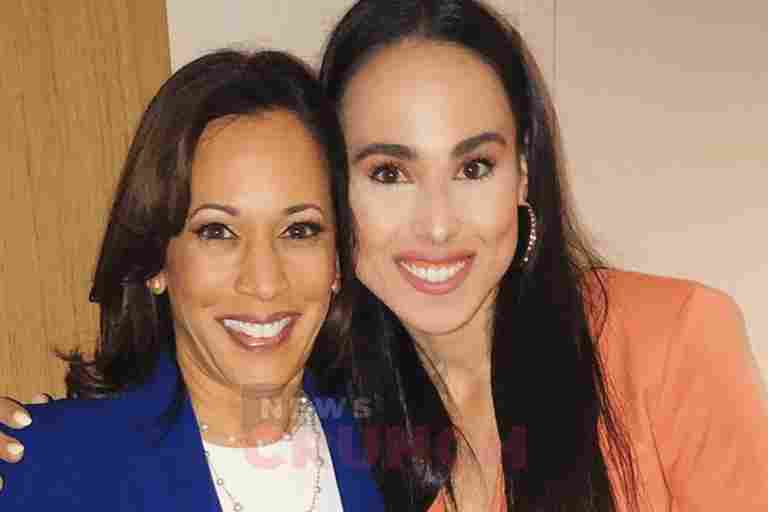 Meena Harris and Kamala Harris