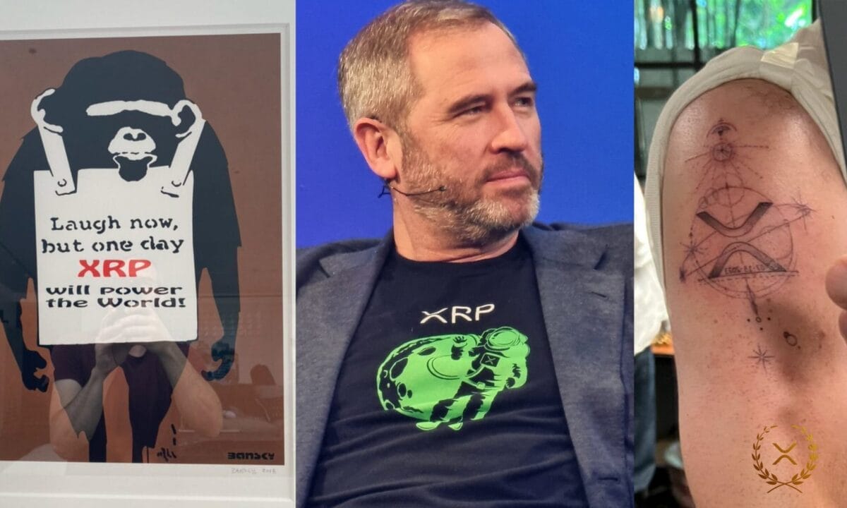 Ripple CEO Brad Garlinghouse XRP Tattoo